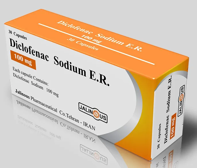 تصویر DICLOFENAC-JALINOUS 100MG Capsule